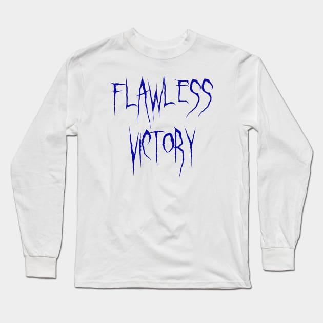 Flawless Victory Mortal Kombat Long Sleeve T-Shirt by D_Machine